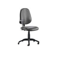 Dynamic Permanent Contact Backrest High Back Task Operator Chair Height Adjustable Arms Eclipse II Black Seat
