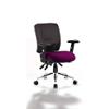 Dynamic Independent Seat & Back Task Operator Chair Height Adjustable Arms Chiro Black Back, Tansy purple Seat Medium Back
