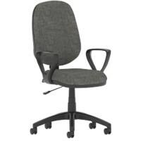 dynamic Eclipse I Operator Chair Permanent Contact Fabric Fixed Armrest Charcoal 120 kg Eclipse Plus I 600 x 600 x 1,010 mm