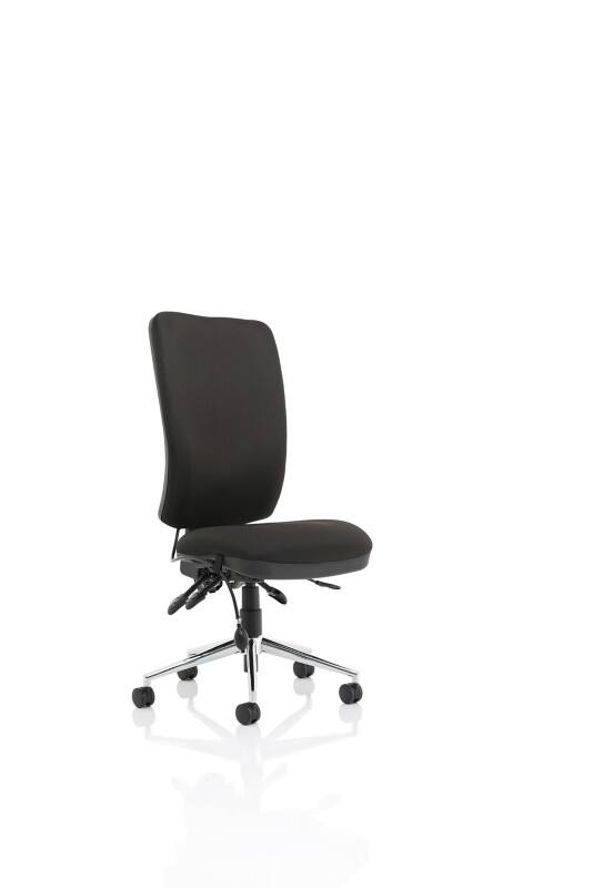 Dynamic Independent Seat & Back Task Operator Chair Without Arms Chiro Black Seat High Back
