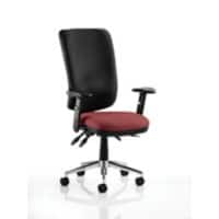 Dynamic Independent Seat & Back Task Operator Chair Height Adjustable Arms Chiro Black Back, Ginseng Chilli Seat High Back