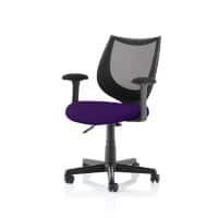 dynamic Camden Operator Chair Basic Tilt Mesh Fabric Fixed Armrest Black, Purple 120 kg Camden 610 x 610 x 860 mm