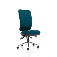 Dynamic Independent Seat & Back Task Operator Chair Without Arms Chiro Maringa Teal Seat High Back