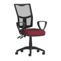 Dynamic Permanent Contact Backrest Task Operator Chair Loop Arms Eclipse II Black Back, Ginseng Chilli Seat Medium Back