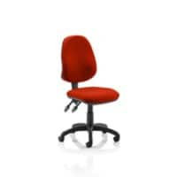 Dynamic Tilt & Lock Task Operator Chair Without Arms Eclipse Plus II Black Back, Ginseng Chilli Seat High Back