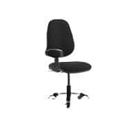 Dynamic Permanent Contact Backrest Task Operator Chair Loop Arms Eclipse II Black Seat High Back