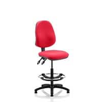 Dynamic Permanent Contact Backrest Task Operator Chair Without Arms Eclipse II Bergamot Cherry Seat High Back