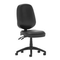 Dynamic Independent Seat & Back Task Operator Chair Without Arms Eclipse Plus II Black Seat High Back