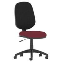 Dynamic Permanent Contact Backrest Task Operator Chair Without Arms Eclipse I Black Back, Ginseng Chilli Seat High Back