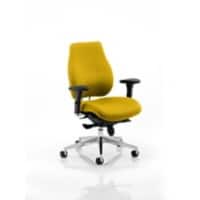 dynamic Stevia Posture Chair Synchro Tilt Fabric Optional Armrest Canary Yellow 150 kg Chiro Plus 710 x 690 x 1,010 mm