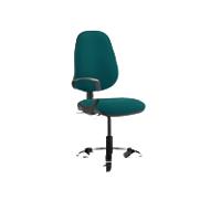 Dynamic Permanent Contact Backrest Task Operator Chair Loop Arms Eclipse II Maringa Teal Seat High Back