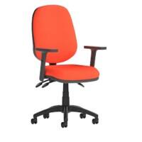dynamic Eclipse III Operator Chair Permanent Contact Fabric Height-Adjustable Armrest Red 120 kg Eclipse Plus III 600 x 600 x 970 mm