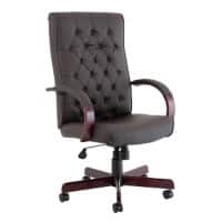 dynamic Chesterfield Executive Chair Basic Tilt Bonded leather Fixed Armrest Brown 110 kg Chesterfield 640 x 650 x 1,100 mm