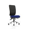 Dynamic Independent Seat & Back Task Operator Chair Without Arms Chiro Black Back, Stevia Blue Seat High Back