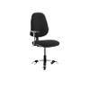 Dynamic Permanent Contact Backrest Task Operator Chair Height Adjustable Arms Eclipse II Black Seat High Back and Hi Rise Draughtsman Kit