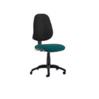 Dynamic Independent Seat & Back Task Operator Chair Without Arms Eclipse Plus III Black Back, Maringa Teal Seat High Back