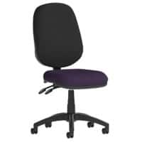 Dynamic Tilt & Lock Task Operator Chair Without Arms Eclipse Plus II Black Back, Tansy Purple Seat High Back