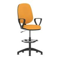 Dynamic Permanent Contact Backrest Task Operator Chair Loop Arms Eclipse I Senna Yellow Seat High Back