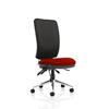 Dynamic Independent Seat & Back Task Operator Chair Without Arms Chiro Black Back, Ginseng Chilli Seat High Back