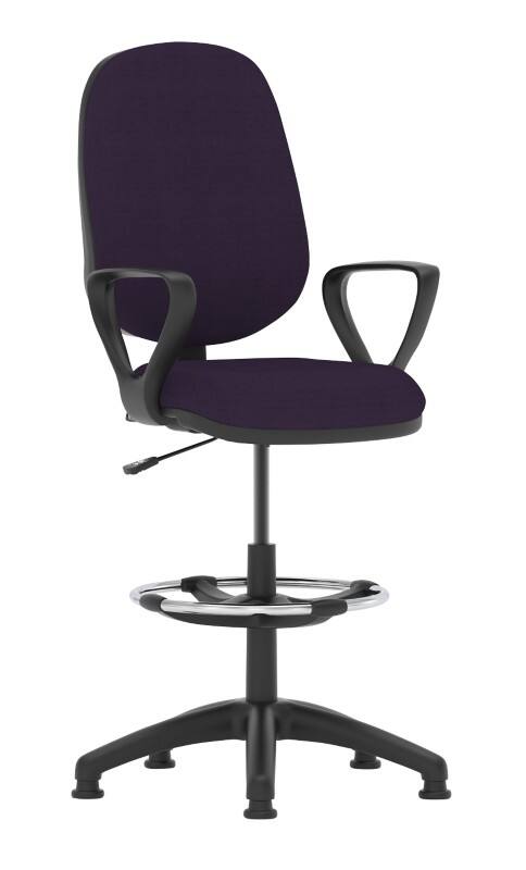 dynamic Eclipse I Operator Chair Permanent Contact Fixed Armrest Purple 120 kg Eclipse I 600 x 600 x 1,010 mm