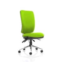 Dynamic Independent Seat & Back Task Operator Chair Without Arms and Without Headrest High Back Chiro Myrrh Green Seat