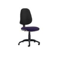 Dynamic Independent Seat & Back Task Operator Chair Without Arms Eclipse Plus III Tansy Purple Seat Without Headrest High Back Black Fabric