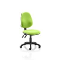 Dynamic Permanent Contact Backrest Task Operator Chair Without Arms Eclipse Plus II Myrrh Green Seat Without Headrest High Back
