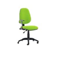 Dynamic Permanent Contact Backrest Task Operator Chair Height Adjustable Arms Eclipse I Myrrh Green Seat Without Headrest High Back