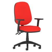 dynamic Eclipse II Operator Chair Permanent Contact Fabric Height-Adjustable Armrest Bergamot Cherry 120 kg Eclipse II 600 x 600 x 970 mm