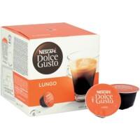 NESCAFÉ Dolce Gusto Lungo Caffeinated Ground Coffee Pods Box Lungo 7 g Pack of 16