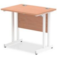 dynamic Impulse Straight Desk Rectangular Beech Cantilever 800 (W) x 600 (D) x 730 (H) mm MFC (Melamine Faced Chipboard)