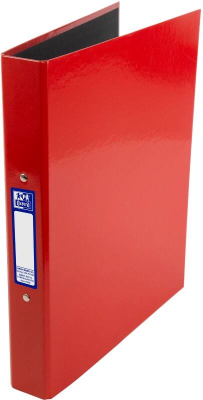OXFORD 25 mm Ring Binder Board A4+ 2 Rings Red Classy