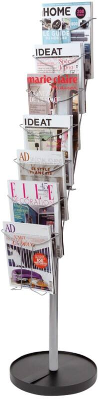 Alba A4 Literature Display Silver DDFIL7S 1,150 mm (H)