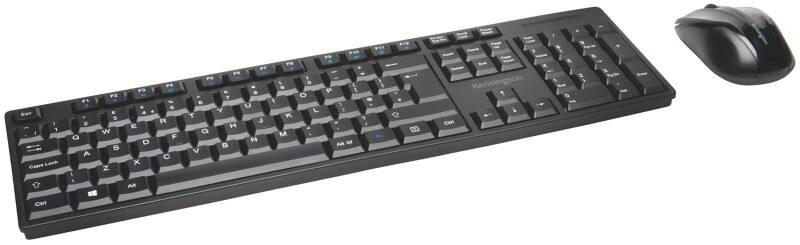 Kensington Keyboard and Mouse Set Wireless QWERTY Black Pro Fit K75230UK