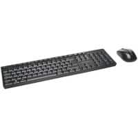 Kensington Pro Fit Wireless Full-Size Slim Keyboard QWERTY and Ergonomic Mouse For Right and Left-Handed Users K75230UK USB-A Nano Receiver Black