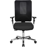 TOPSTAR Office Chair Synchro Tilt Mesh Fabric Height-Adjustable Armrest Black 110 kg OPEN X N Deluxe