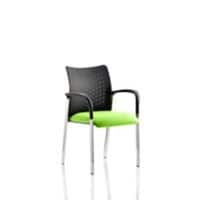 Dynamic Visitor Chair Fixed Armrest Academy Seat Myrrh Green