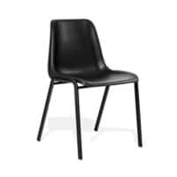 dynamic Polly Stacking Chair Black 480 x 510 x 780 mm Pack of 4