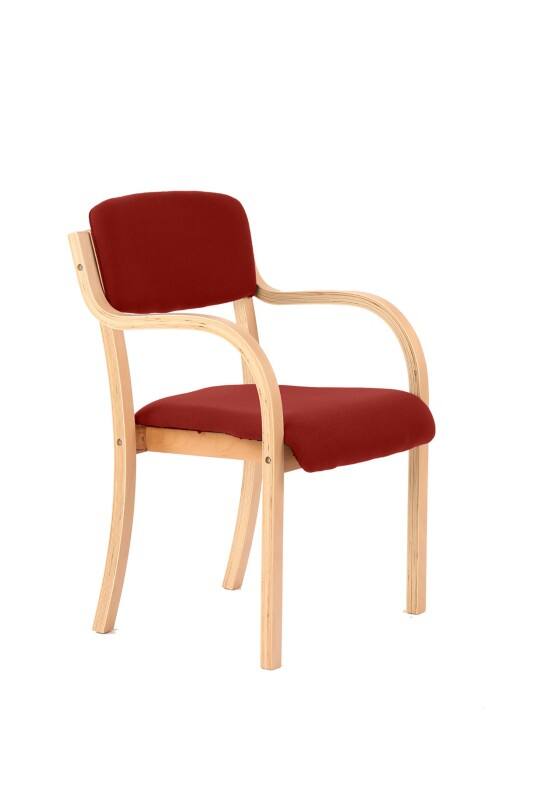 dynamic Madrid Visitor Chair Fixed Armrest Red 115 kg 530 x 560 x 855 mm