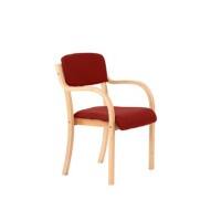 dynamic Madrid Visitor Chair Fixed Red 530 x 560 x 855 mm Ginseng Chilli Fabric