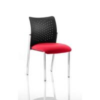 Dynamic Visitor Chair Academy Seat Bergamot Cherry Without Arms