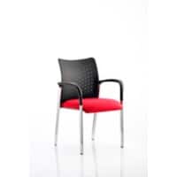 Dynamic Visitor Chair Fixed Armrest Academy Seat Bergamot Cherry