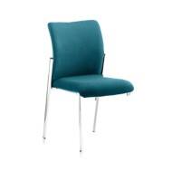 Dynamic Visitor Chair Academy Seat Maringa Teal Without Arms Fabric