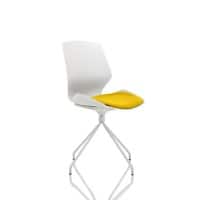 Dynamic Visitor Chair Florence Spindle Seat Senna Yellow Without Arms Fabric