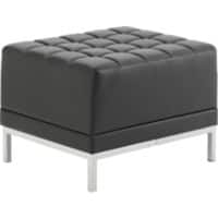 Dynamic Cube Chair Infinity Modular Seat Black Without Arms Bonded Leather