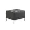 Dynamic Cube Chair Infinity Modular Seat Black Without Arms Bonded Leather