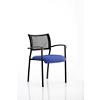 Dynamic Visitor Chair Fixed Armrest Brunswick Seat Stevia Blue Fabric