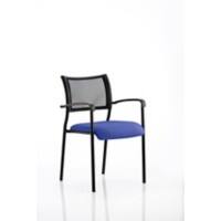 Dynamic Visitor Chair Fixed Armrest Brunswick Seat Stevia Blue Fabric