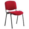 Dynamic Stacking Chair ISO Wine Pack Of 4 Without Arms Fabric