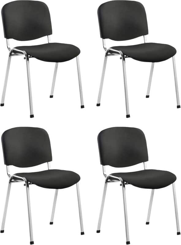 dynamic ISO Stacking Chair Black 110 kg 535 x 410 x 820 mm Pack of 4